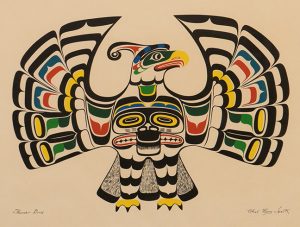 Chief Henry Speck (1908 - 1971), Thunderbird. Print 44cm x 59cm, circa 60s